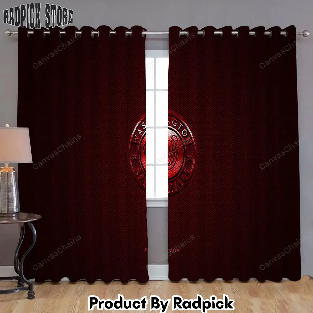 Radpick washington nationals window curtains american baseball club mlb red curtains living room curtains for window rp85291